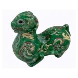 Antique Chinese Famille Verte Ram Box