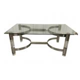 Chrome, Glass & Acrylic Coffee Table