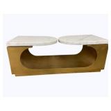 Wildwood Swivel Marble Top Coffee Table