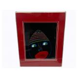 Framed Textile art piece - 14 x 11