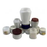 12 Assorted Glass Jars