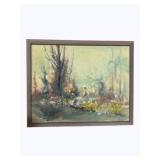 Vintage Canvas Painting 24.5 x 30.5