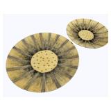 2 Large Round Wall Decor, 36" Largest