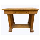 Oak Library Table