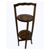 Folding Carved Muffin Stand 27 x 11