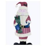 Metal Santa Decoration - 41" tall