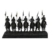 Bronze Camel Riders Sculpture 15x24x6.5