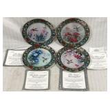 4 Lena Liu Collector Plates - 8" round