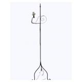 Vintage Wrought Iron Floor Lamp - 65"