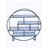 Three Hands Glass & Metal Shelf