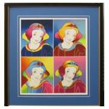 SNOW WHITE SUITE OF 4 GICLEE BY PETER MAX