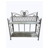 Folding Metal Shelf 22 x 21 x 10