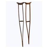 Pair of Wooden Vintage Crutches