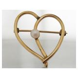 Vintage Ronci Signed 12k Gold Filled Double Heart