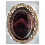 Antique Signed Western Germany Deep Purple Brooch