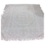 Chenille Light Pink Bedspread - 106 x 92