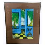 Framed Pastel Artwork 20.25 x 16.25