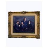 Vintage Carved Frame w/ Photo 23 x 27