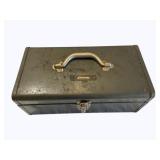 J C Penney Metal Toolbox & Contents