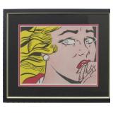 CRYING GIRL GICLEE BY ROY LICHTENSTEIN