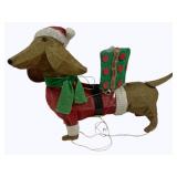 Lighted Dog Holiday Decoration - 23 x 30