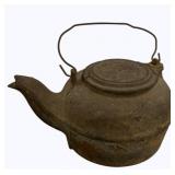 Antique Cast Iron Tea Kettle