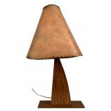 Mid-Century Fiberglass Shade Lamp 31"