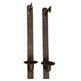 Chelsea House Pair Wall Candleholders 30"