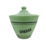 Jadeite Grease Jar 6 x 6