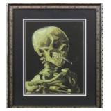 SKELETON SMOKING CIGARETTE GICLEE BY VAN GOGH