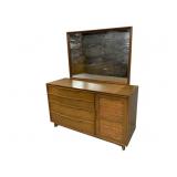 Mid-Century Dresser w/ Mirror by Hickory Mfg
