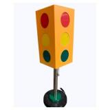 Vintage Lucite Traffic Light Table Lamp 20"