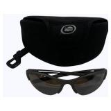 Sunglasses w/ Interchangeable Lenses & Case