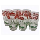 6 Vintage Kraft Swanky Swig Juice Glasses