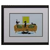 CAT LOUNGE PRINT