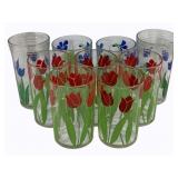 9 Vintage Kraft Tulip Swanky Swig Juice Glasses