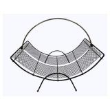 Atomic Mid-Century Metal Magazine Rack