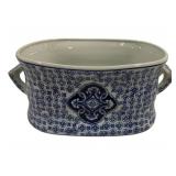 Blue & White Large Tub 9 x 19 x 13