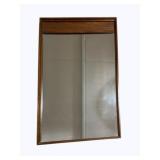 Mid-Century Framed Mirror 41.5 x 25.25
