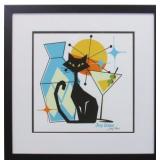 5 OCLOCK CAT SIGNED GICLEE BY IVY LOWE