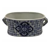 Blue & White Small Tub 6 x 15 x 9