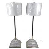 Pair Wildwood Buffet Lamps 37"