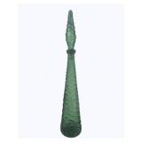 Empoli Green Genie Bottle Decanter 21.5"