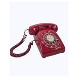 Western Electric Red Bell Rotary Telephone