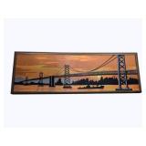 Mid-Century Illuminated Bridge Artwork