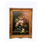 Framed Canvas Artwork w/ COA 45 x 33