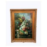 Framed Canvas Artwork w/ COA 45 x 34