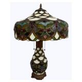 Stained Glass Lamp 28" Tall