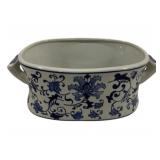 Blue & White Small Tub 6 x 15 x 9