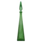 Empoli Green Genie Bottle Decanter 21"
